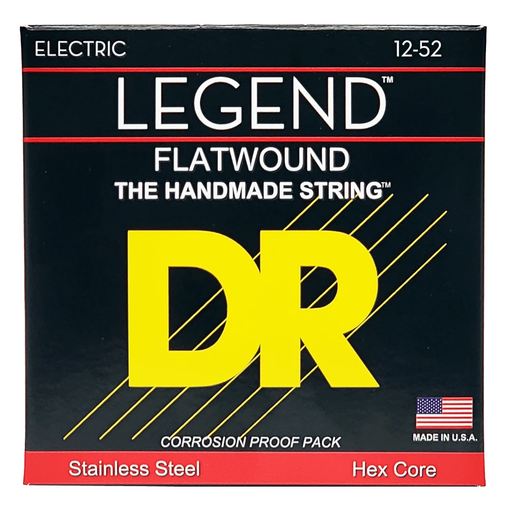 DR LEGEND Polished Flatwound Medium 12-52